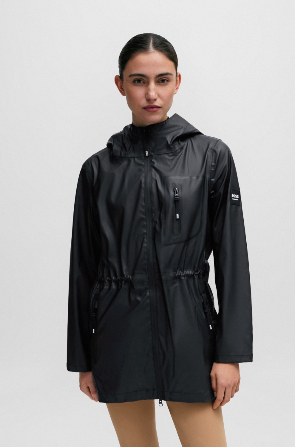BOSS Equestrian SS'24 Signature Stripe Raincoat Phoebe