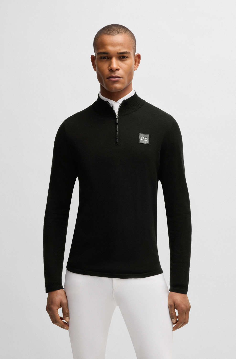BOSS Equestrian FW25 Herren-Half-Zip-Pullover Rouven