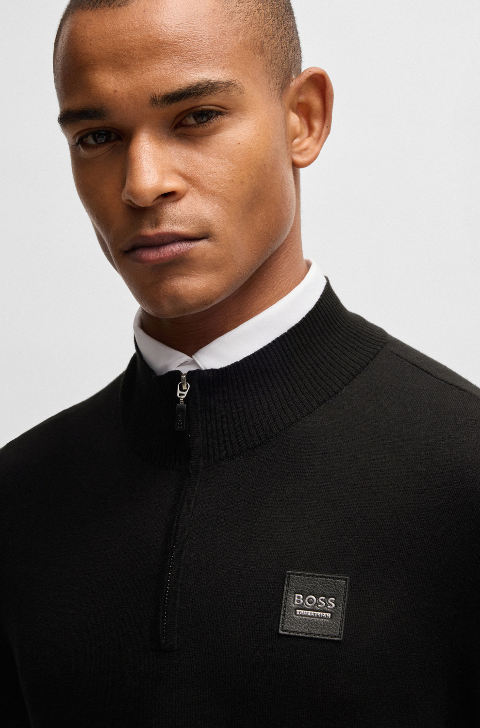 BOSS Equestrian FW25 Herren-Half-Zip-Pullover Rouven