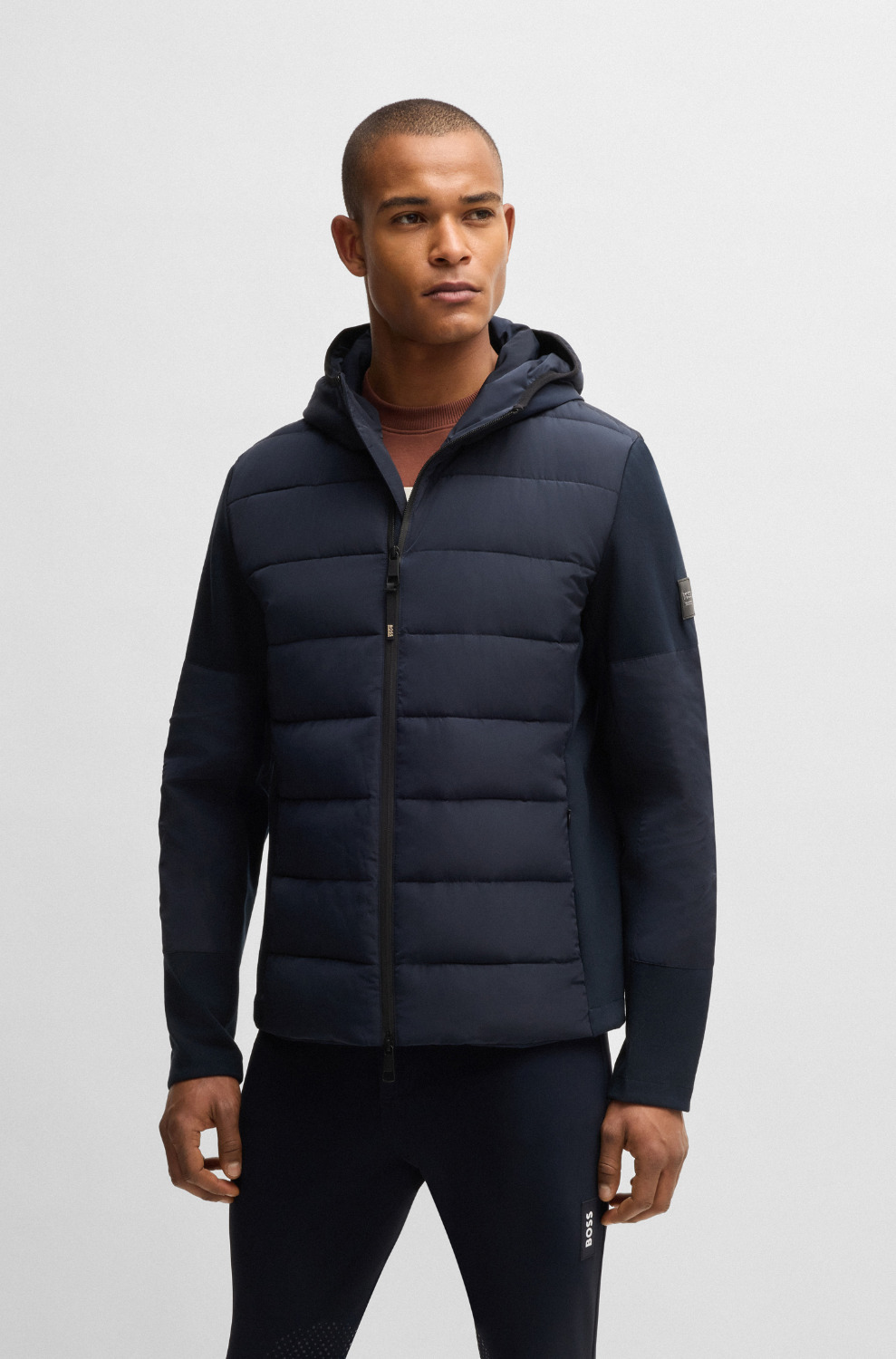 BOSS Equestrian FW25 Herren Puffer Hybrid Jacket Jeff