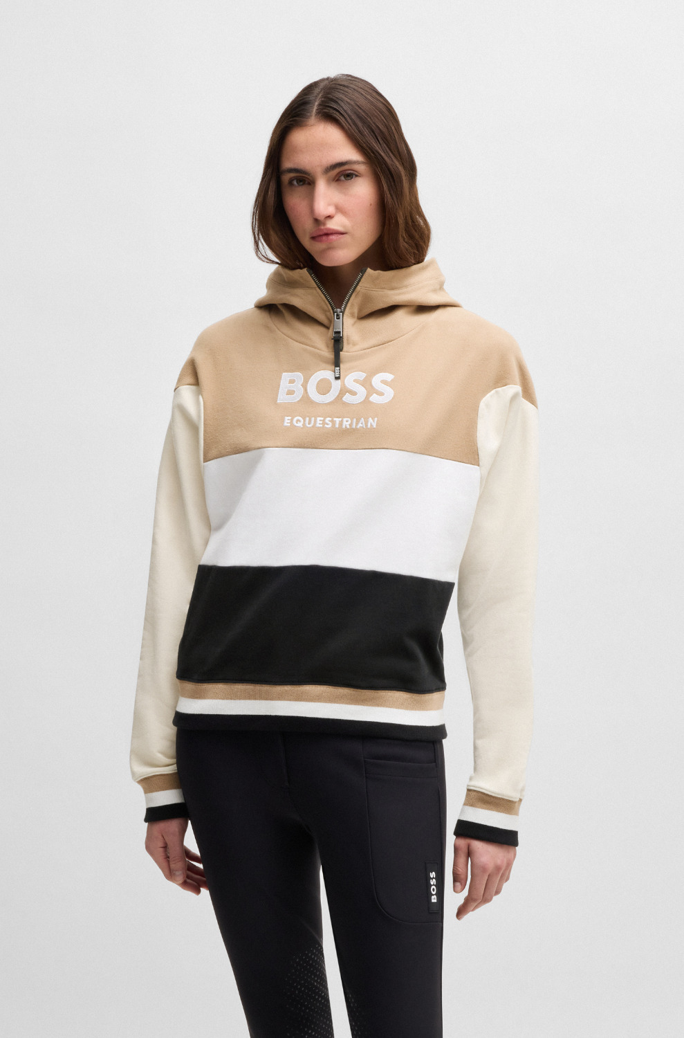 BOSS Equestrian FW25 Kapuzenpullover Signature Faye