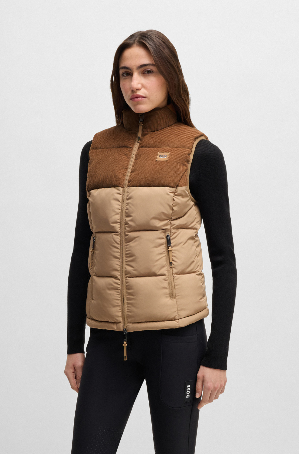 BOSS Equestrian FW25 Steppweste Viola