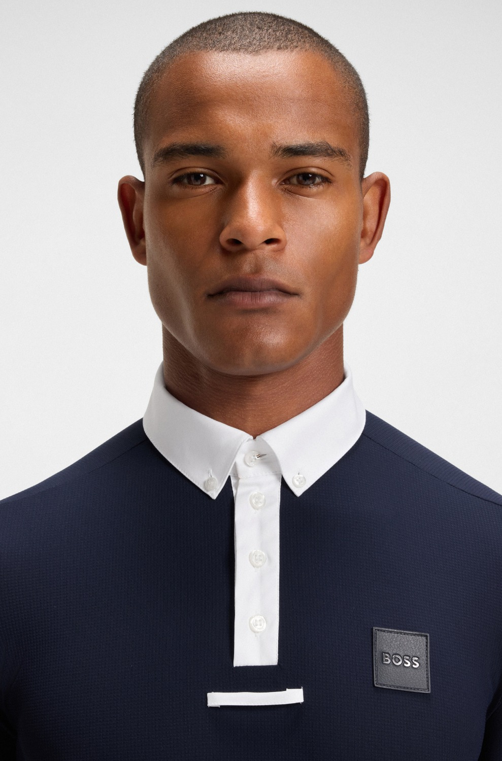 BOSS Equestrian SS26 Herren Turniershirt Marty Honeycomb