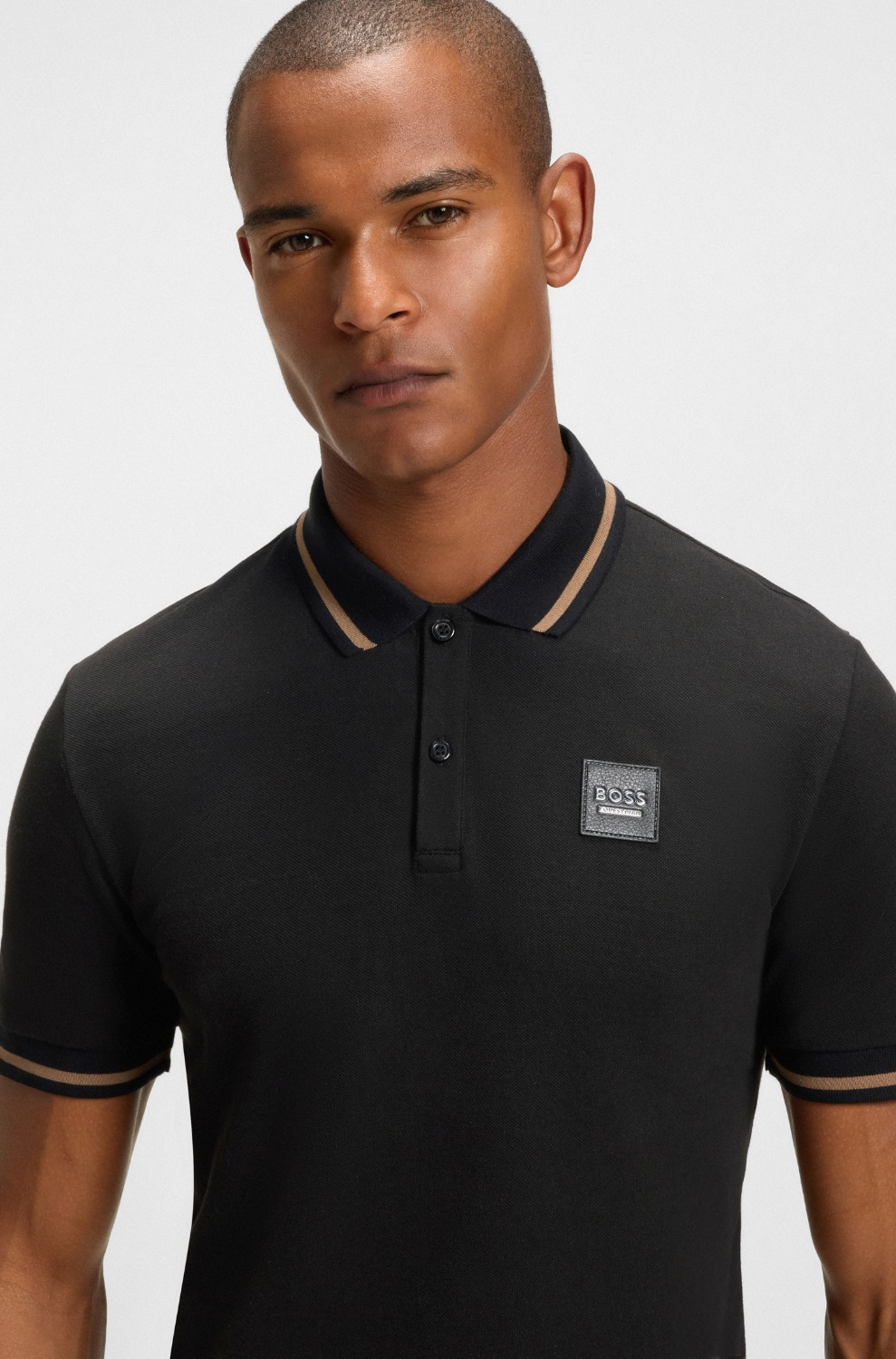 BOSS Equestrian SS26 Herren-Poloshirt Paul Patch