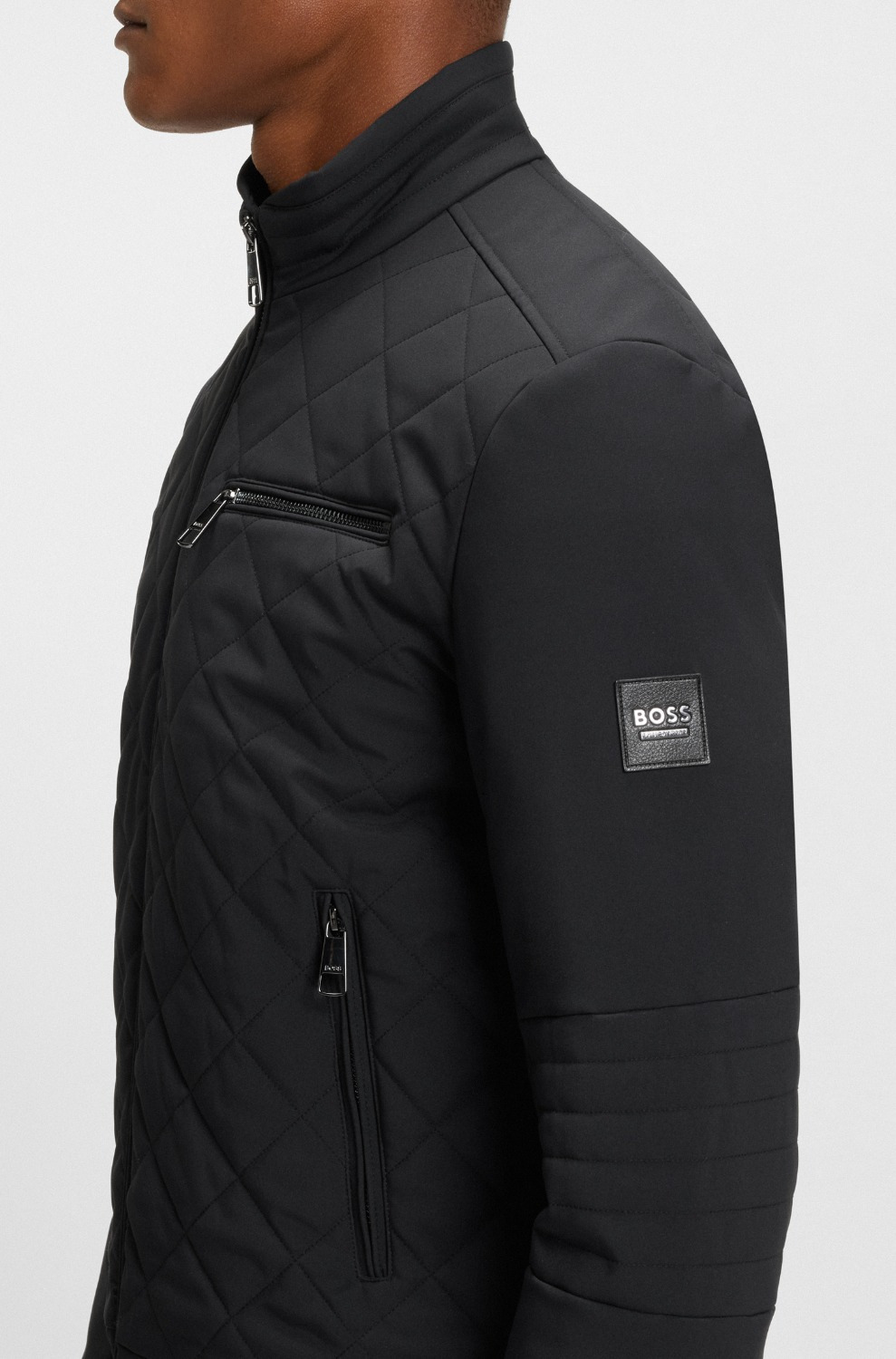BOSS Equestrian SS26 Herren Biker-Pufferjacke Rian