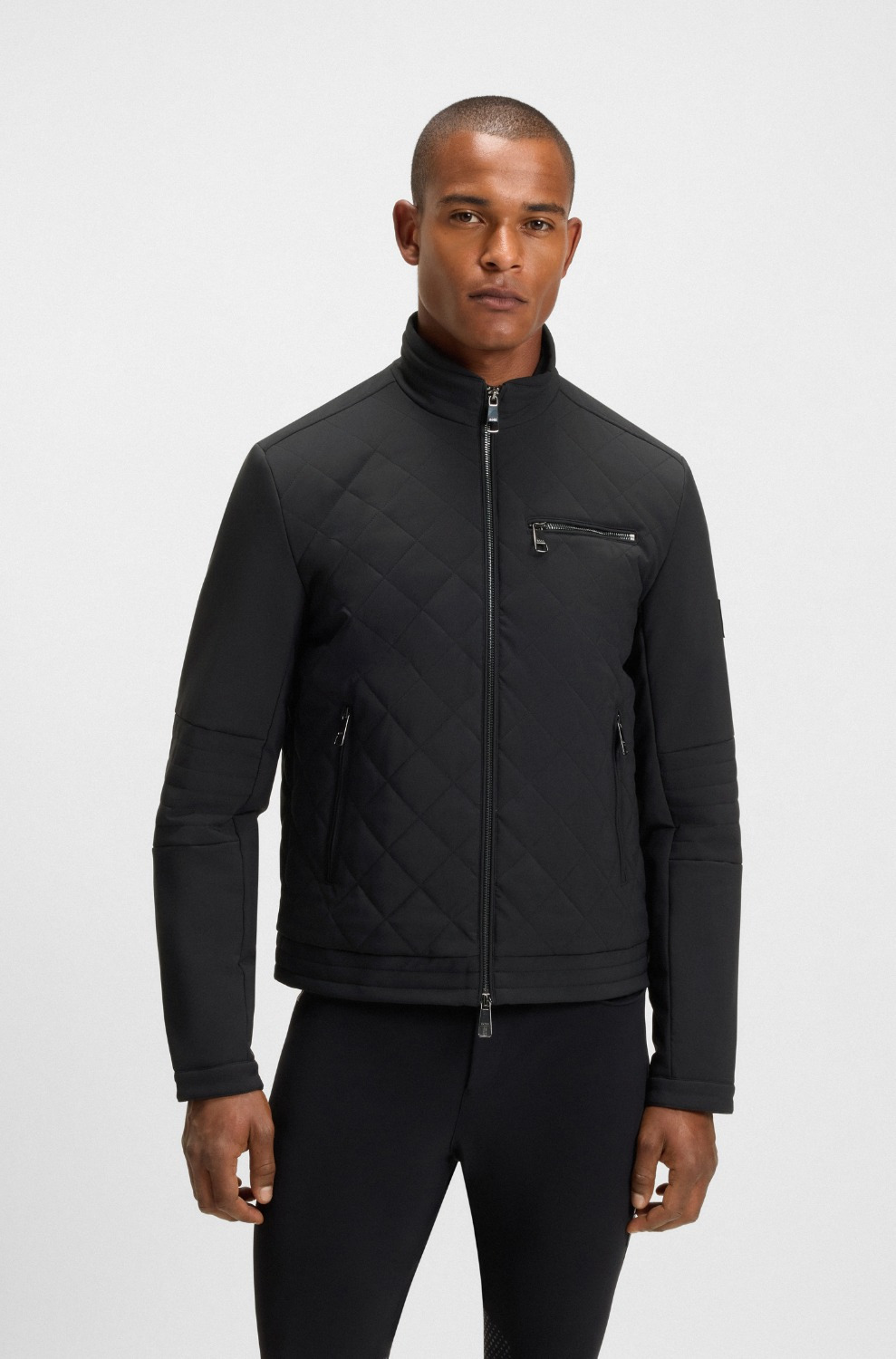 BOSS Equestrian SS26 Herren Biker-Pufferjacke Rian