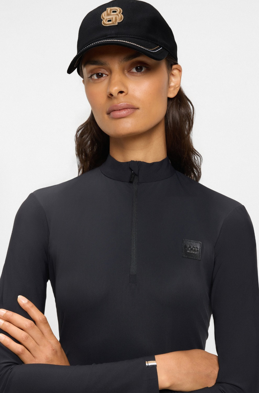 BOSS Equestrian SS26 Kappe aus Leder BB