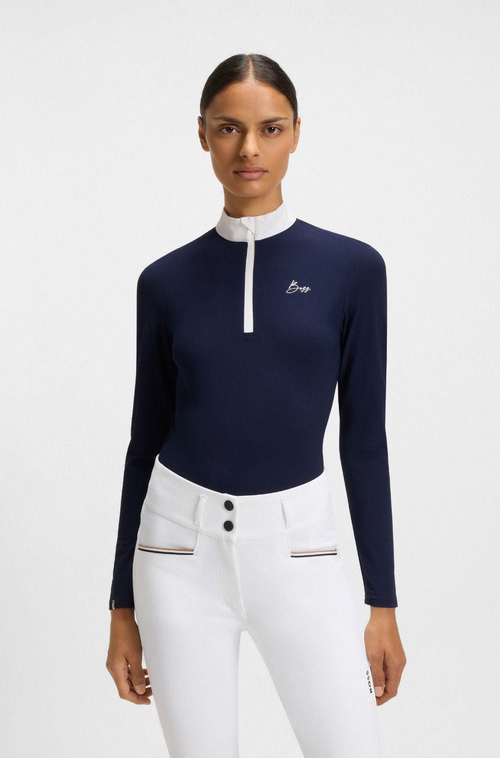 BOSS Equestrian SS26 Turniershirt Minou Texture