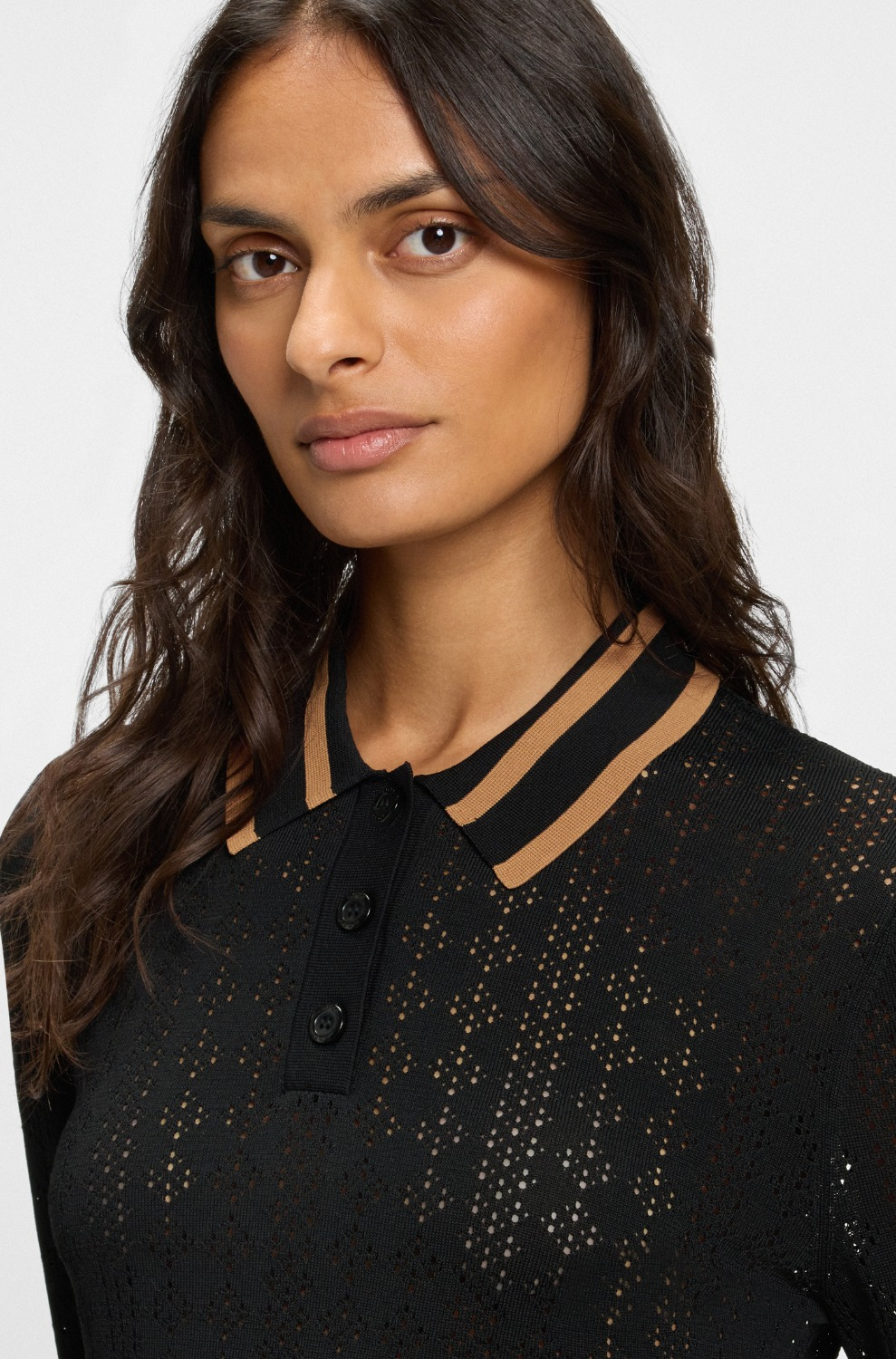 BOSS Equestrian SS26 Strick-Poloshirt Pam Ajor