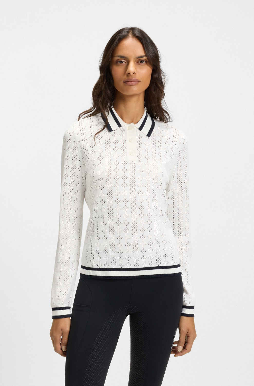BOSS Equestrian SS26 Strick-Poloshirt Pam Ajor