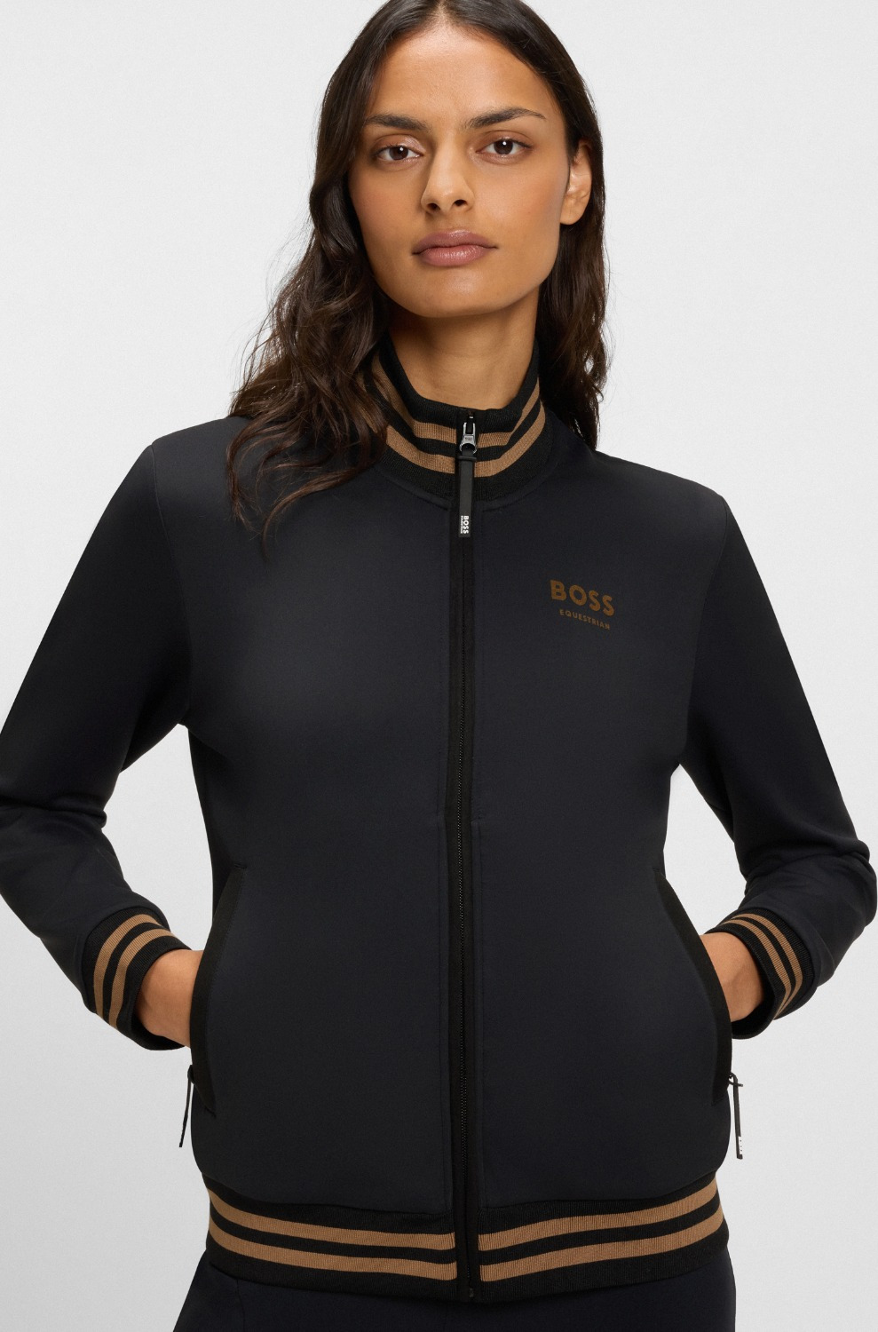 BOSS Equestrian SS26 Funktionsstrickjacke Ava