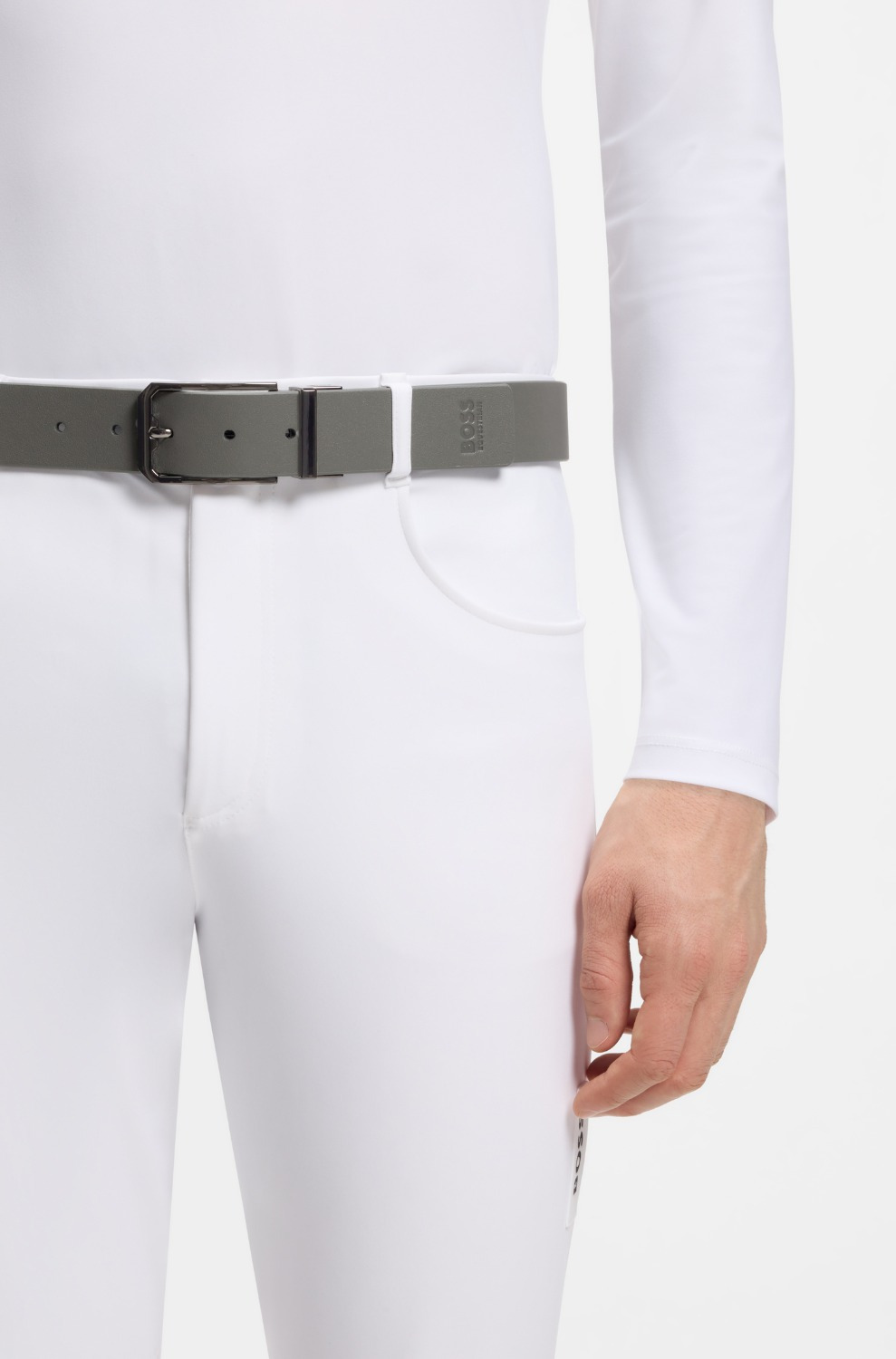 BOSS Equestrian FW26 Herren-Wendegürtel Raven