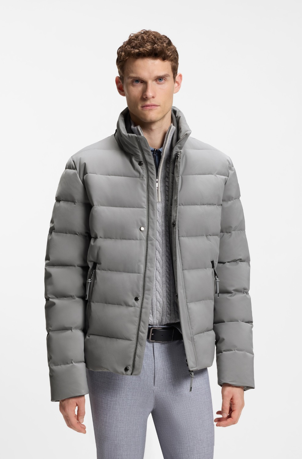 BOSS Equestrian FW26 Herren-Pufferjacke Velvet Jamie