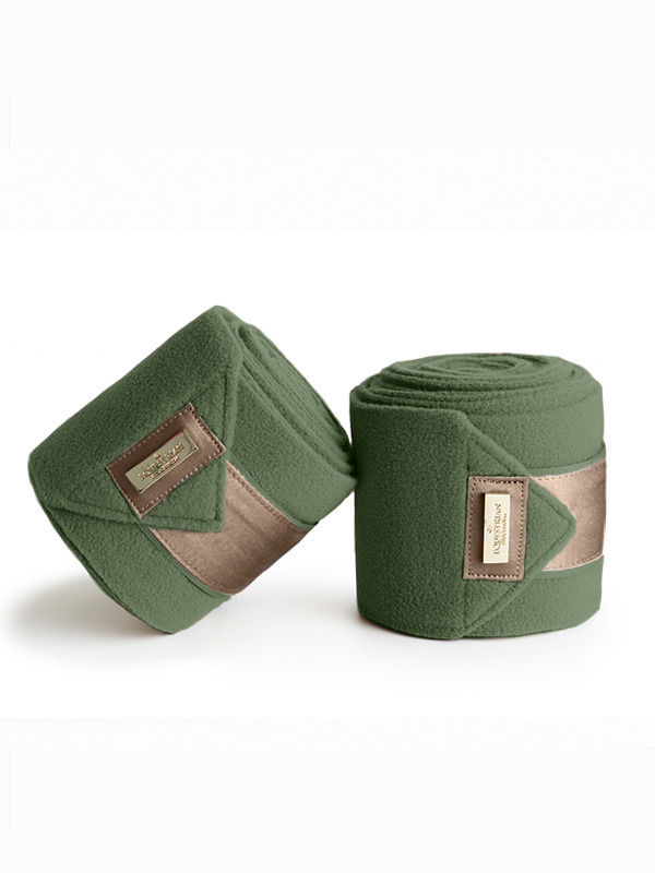 Equestrian Stockholm FW'19 Fleece Bandages Golden olive