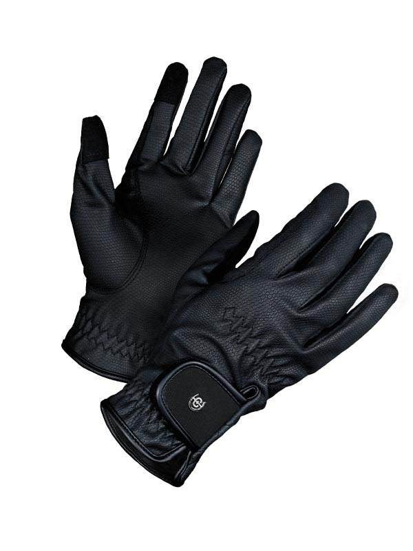 Equestrian Stockholm FW'23 Black Riding Gloves