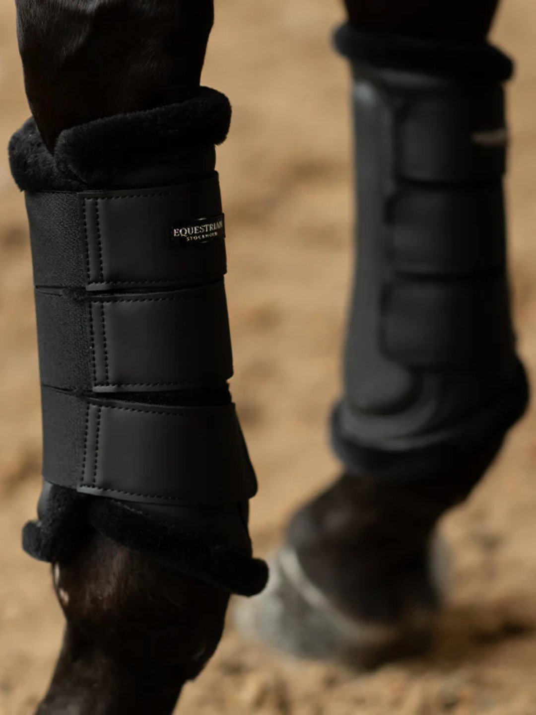 Equestrian Stockholm Black Edition Brushing Boots