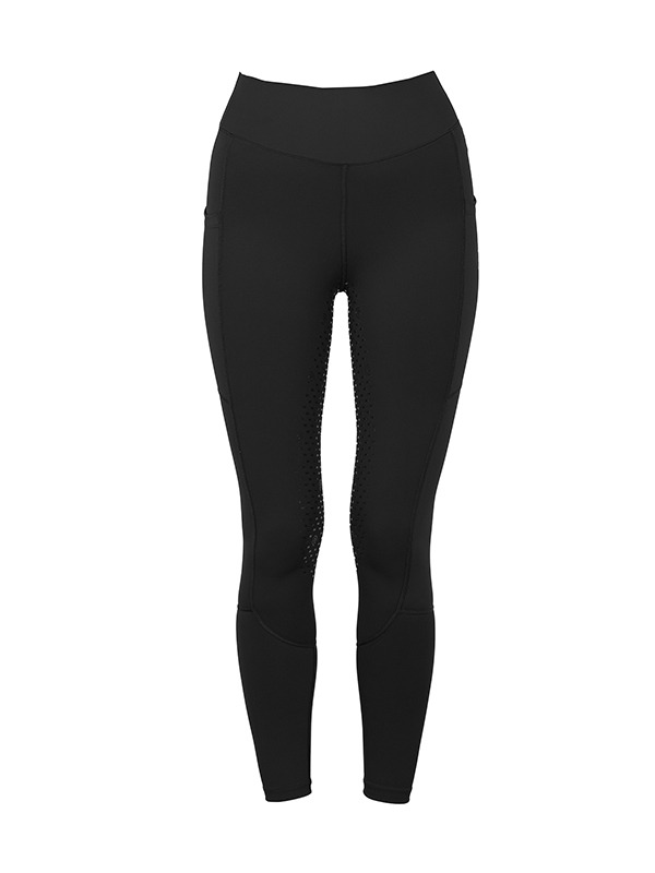 Equestrian Stockholm Black Edition Riding Tights Full Grip