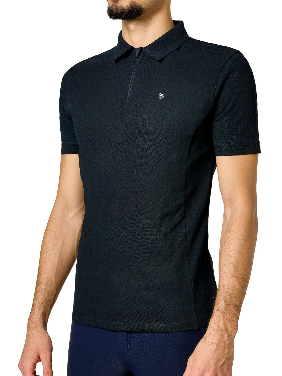 Equestrian Stockholm Men's Polo Shirt with Zip