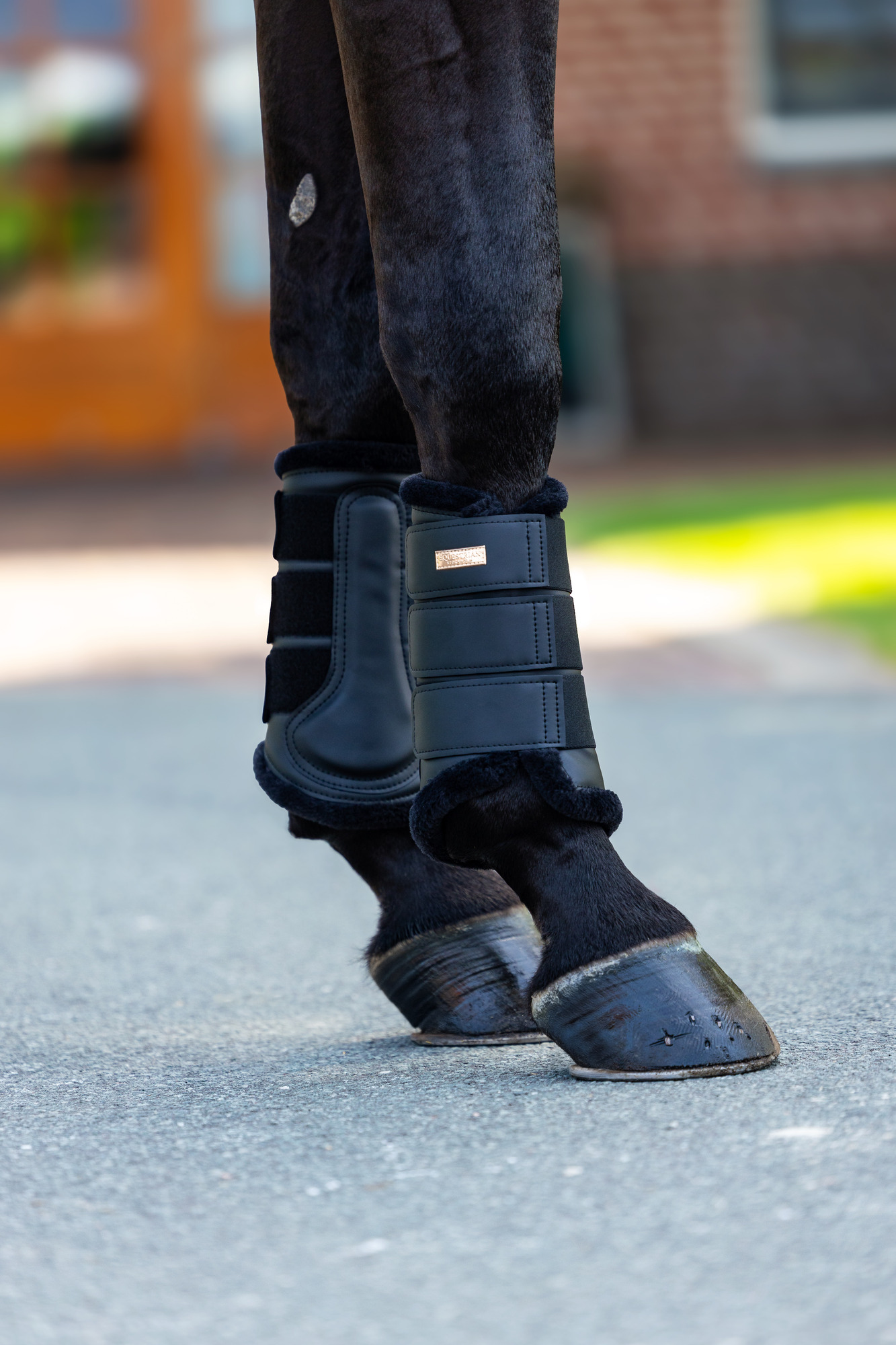 Equestrian Stockholm Black Blush Brushing Boots