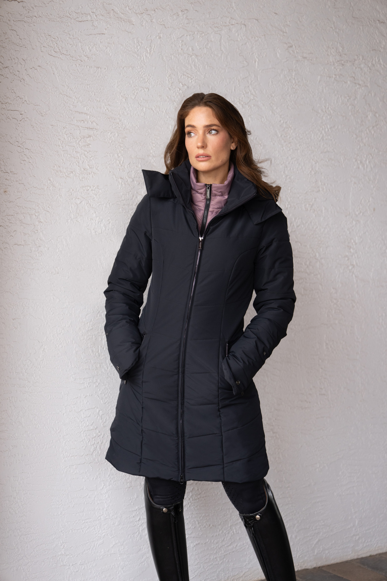 Equestrian Stockholm Black Blush Denali Winter Jacket
