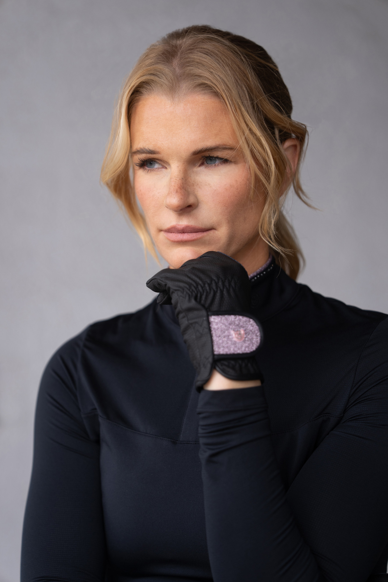 Equestrian Stockholm Glimmer Rijhandschoenen Motion Pink Glimmer