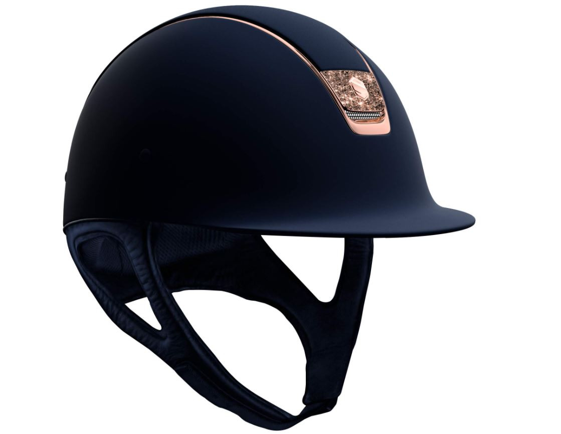 Samshield Shadowmatt Blue Rose Gold Swarovski Fabric Blason