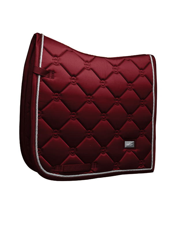 Equestrian Stockholm dressage saddle pad Bordeaux
