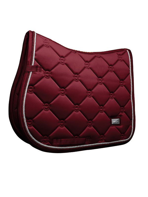 Equestrian Stockholm jumping saddle pad Bordeaux