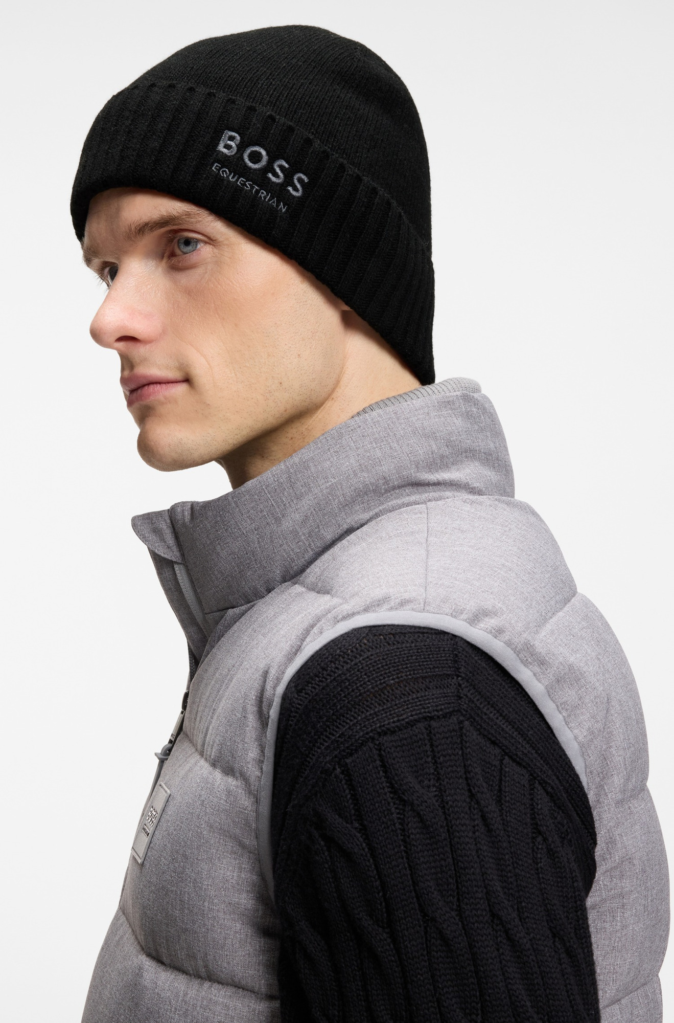 BOSS Equestrian FW26 Herren-Beanie Ron