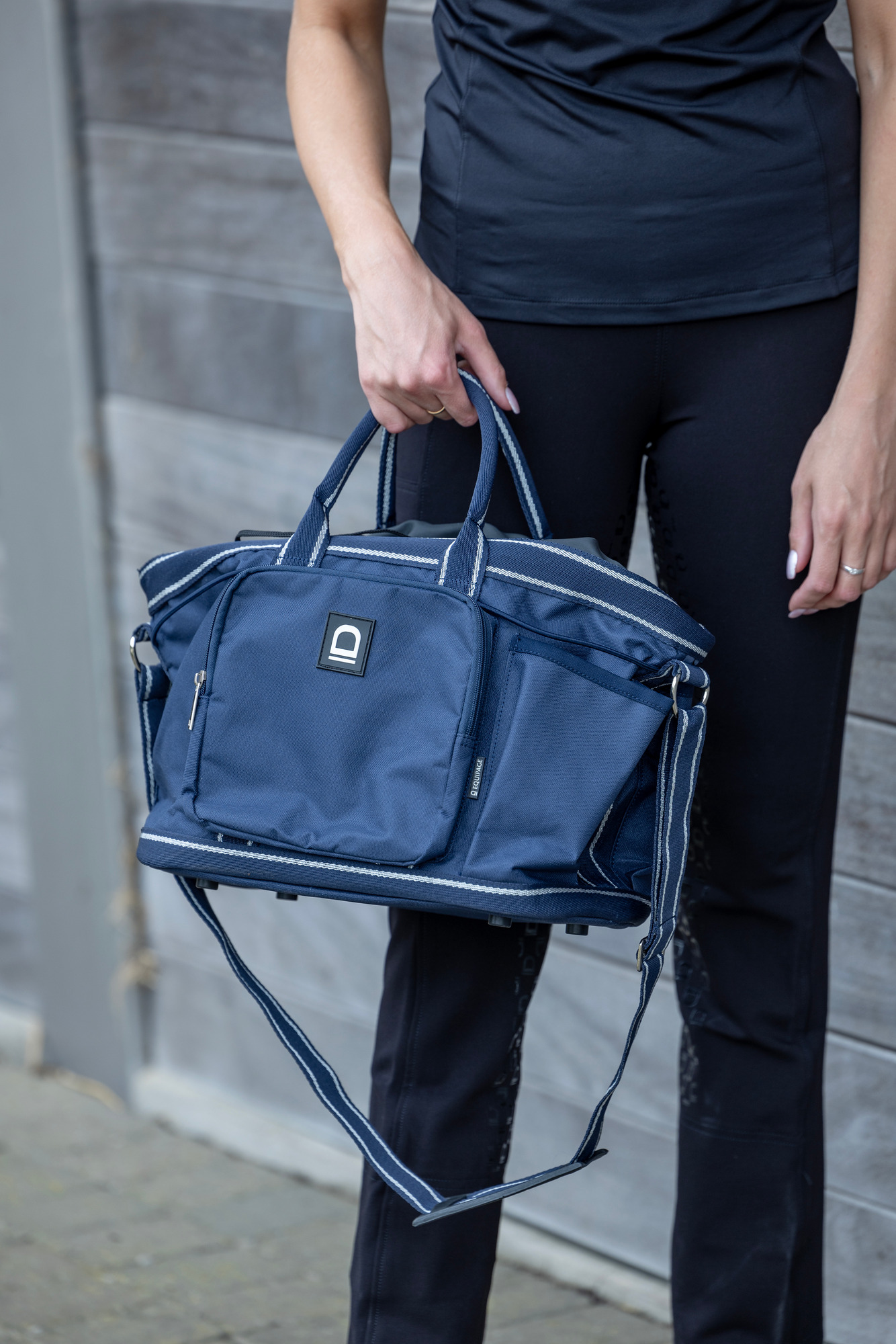 Equipage SS26 Darcy grooming bag Navy