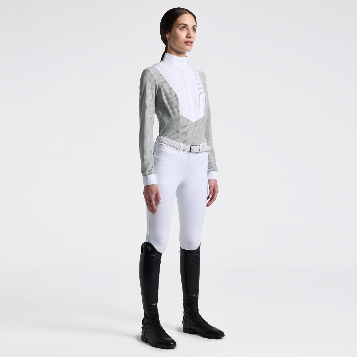 Cavalleria Toscana SS26 American L/S Perforated Women's Competition Shirt
