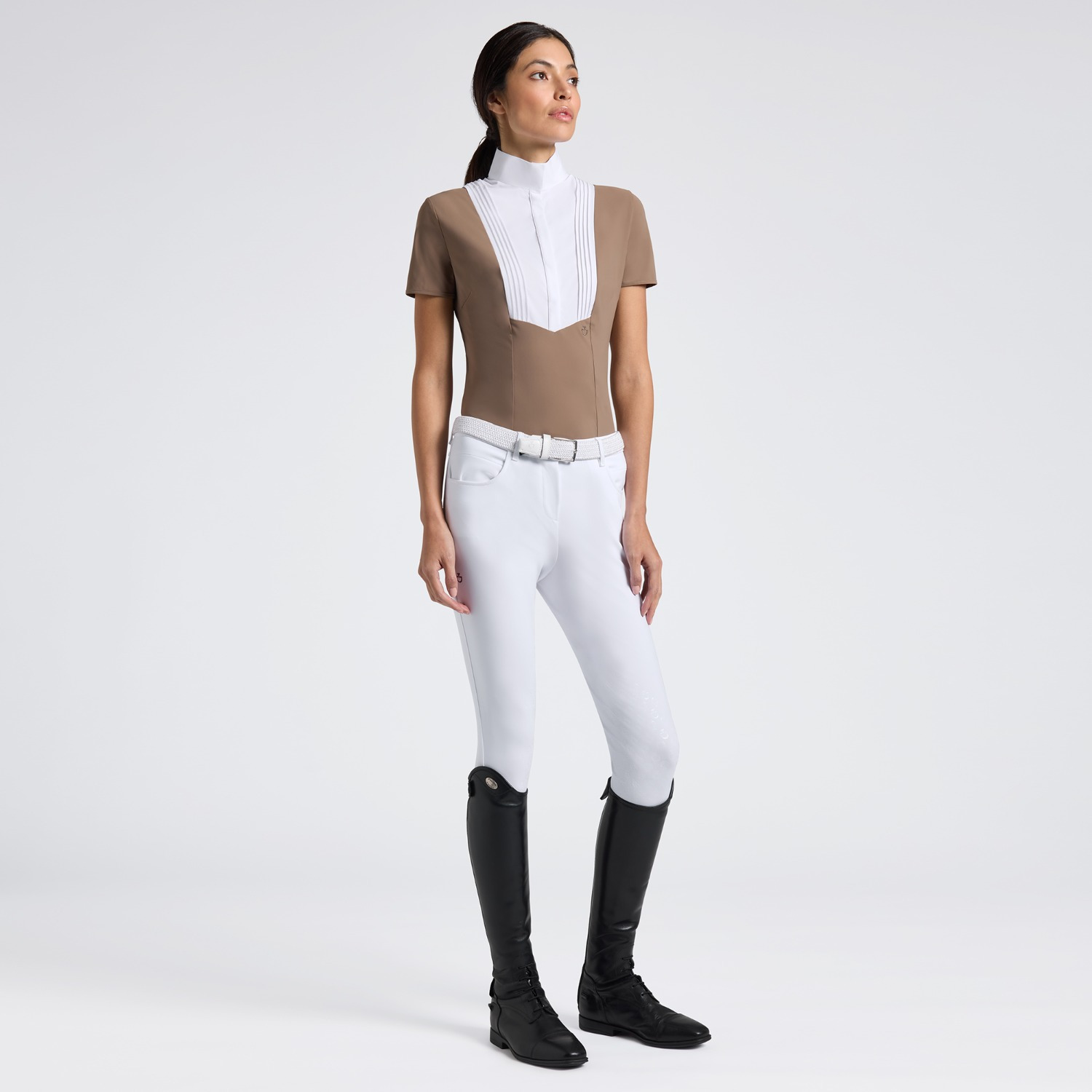 Cavalleria Toscana FW25 American Short-Sleeve Shirt Ladies