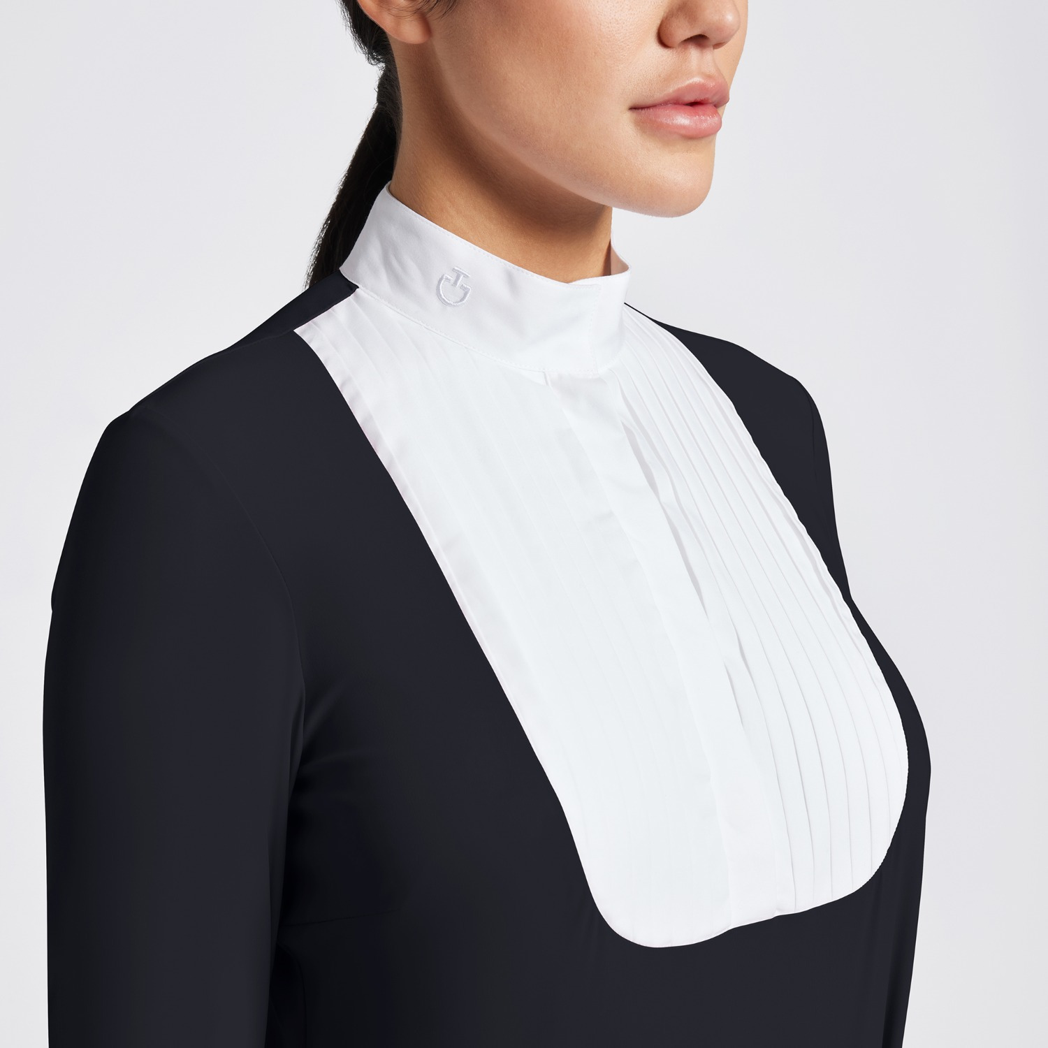 Cavalleria Toscana FW'24 CT Pleated Bib Jersey L/S Wedstrijdshirt Dames