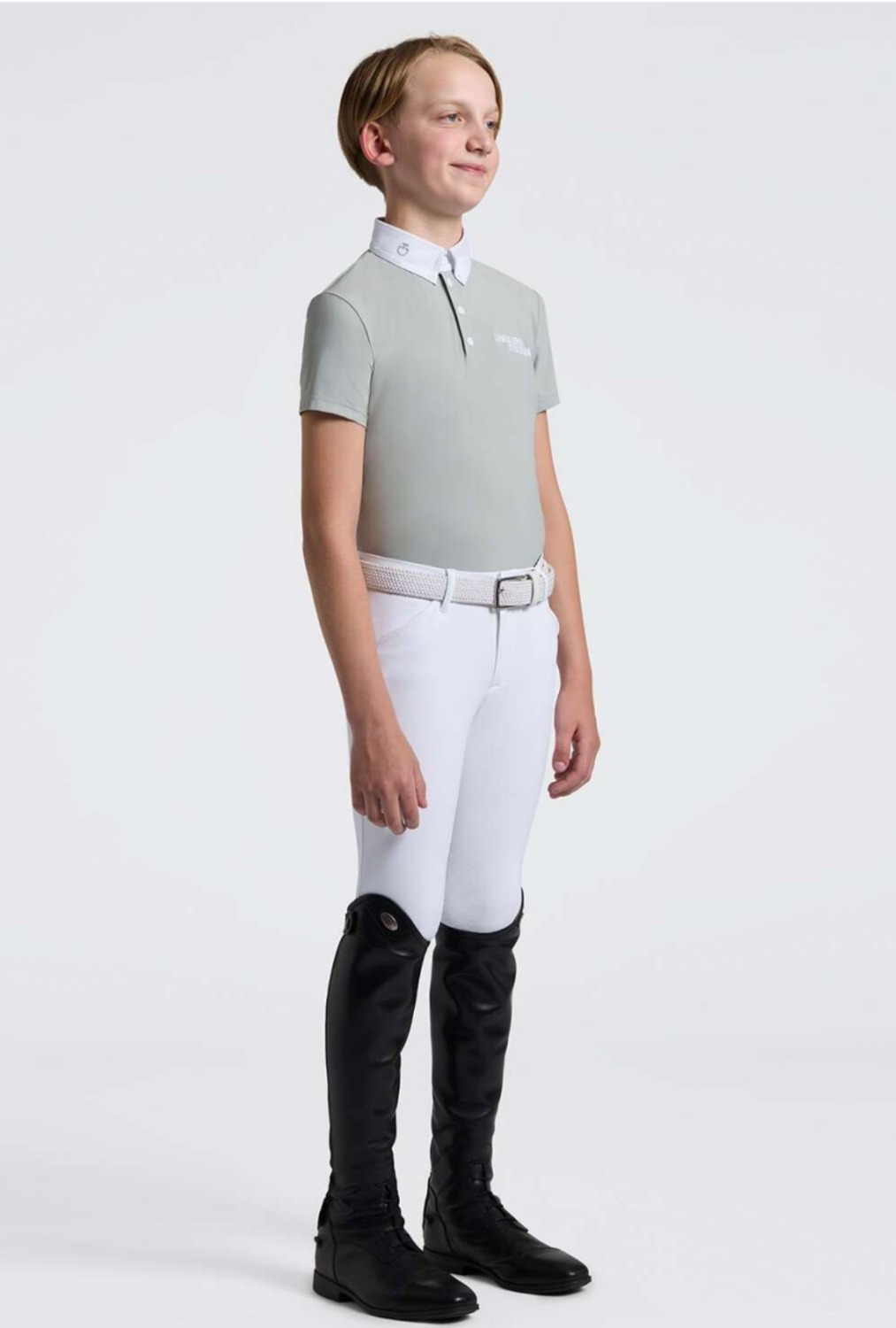 Cavalleria Toscana SS26 CT S/S Jersey Embroidery Script Logo Wedstrijdshirt 