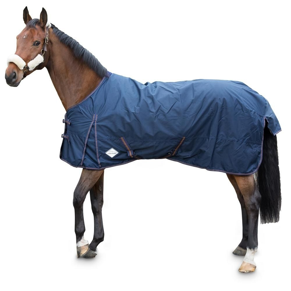 Chetaime Winter Rug 600D Blue with Brown Piping 200g