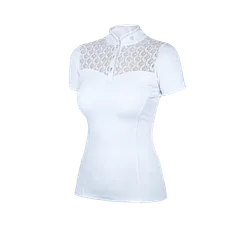 Equestrian Stockholm Turniershirt Crystal Champion Top White
