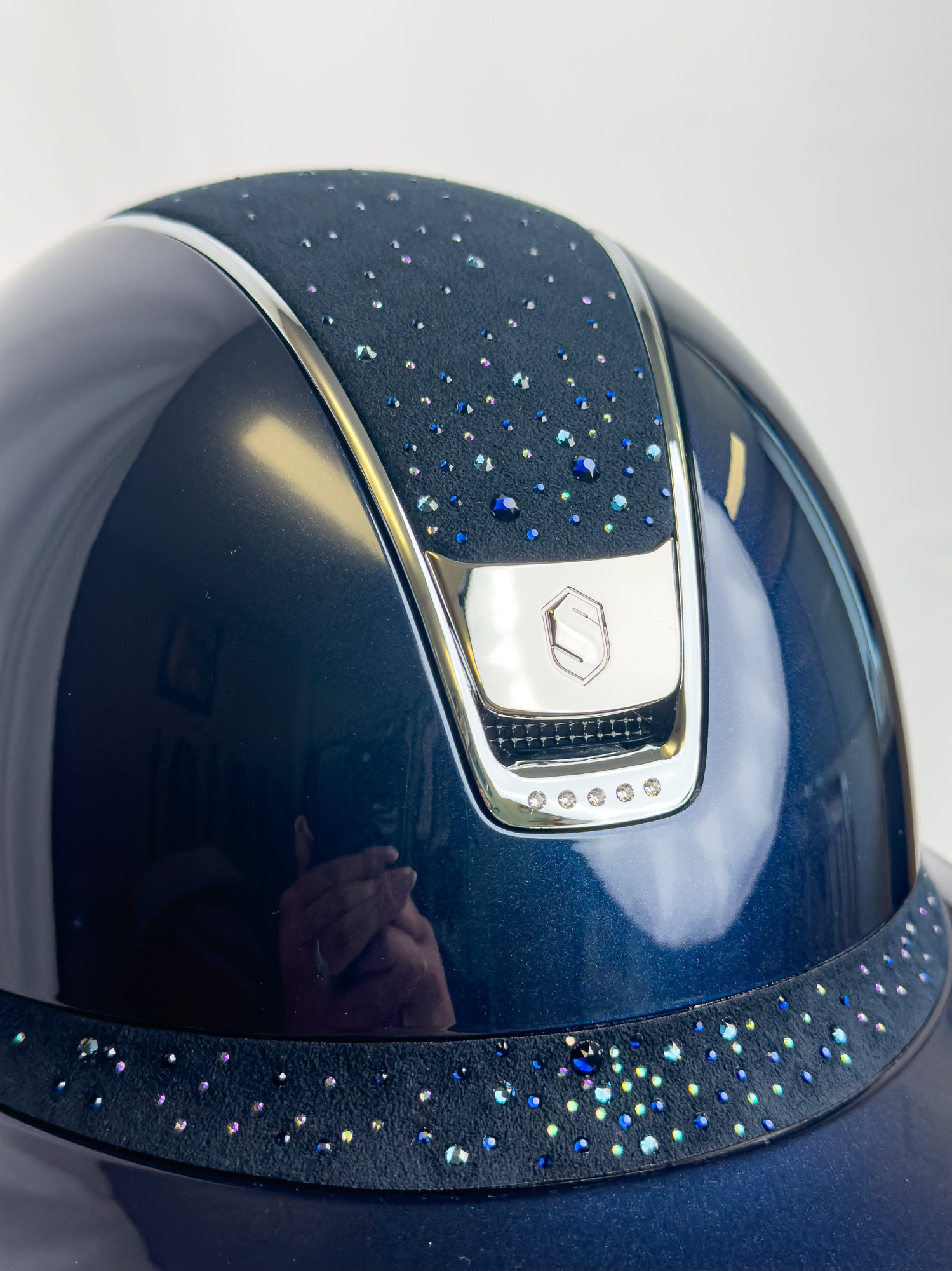 Samshield 2.0 Miss Shield Glossy Blue Crystal Rain Chrome Silver Trim Blason 5 SW Crystal
