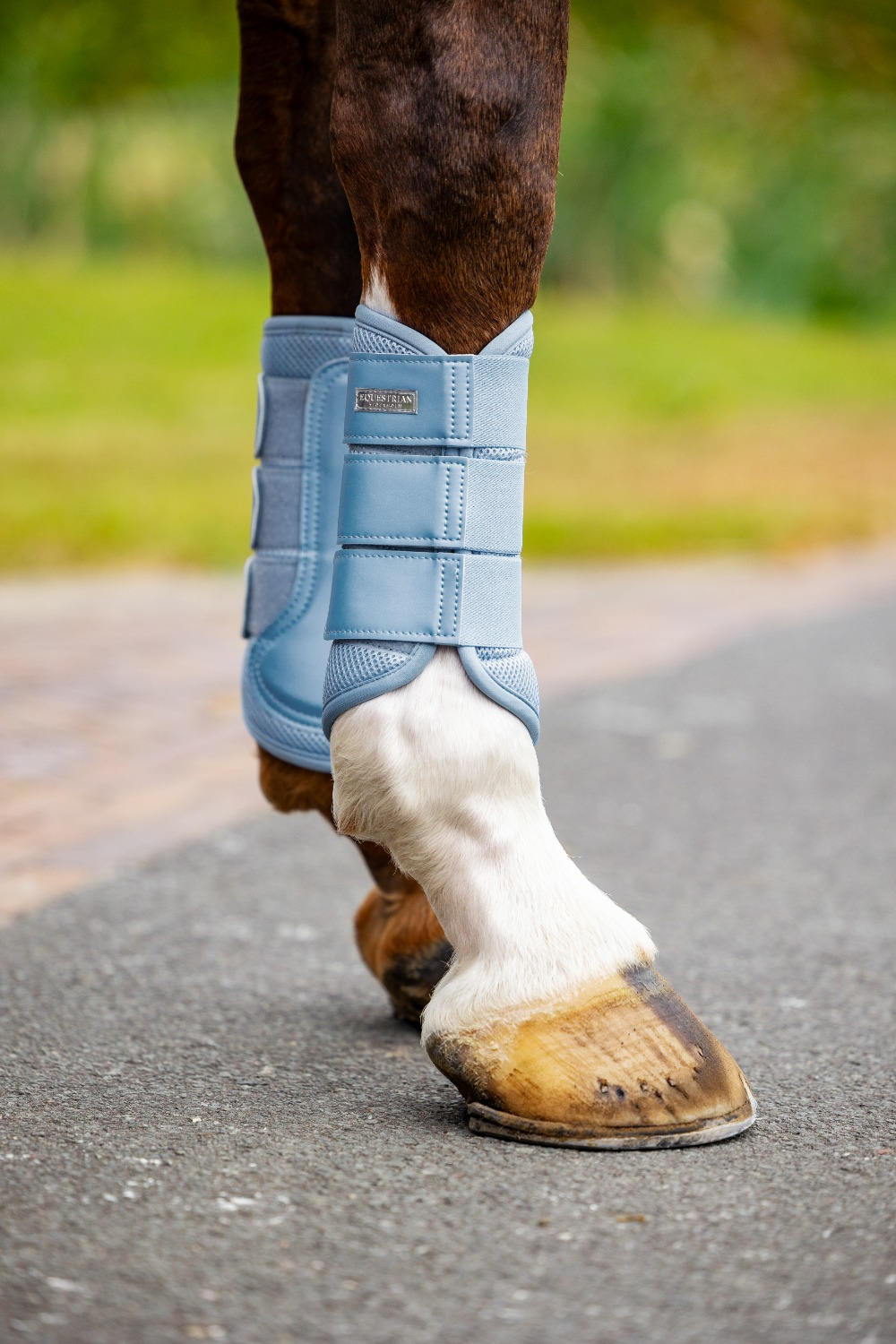 Equestrian Stockholm Midsummer Blue Classic Mesh Brushing Boots