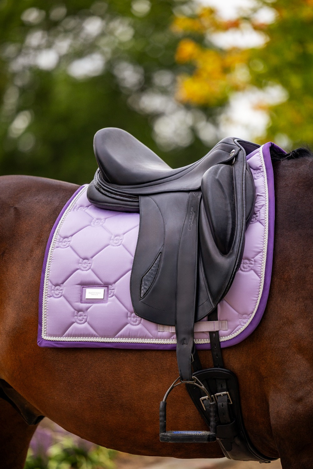 Equestrian Stockholm Lavender Pearl Dressage Saddle Pad