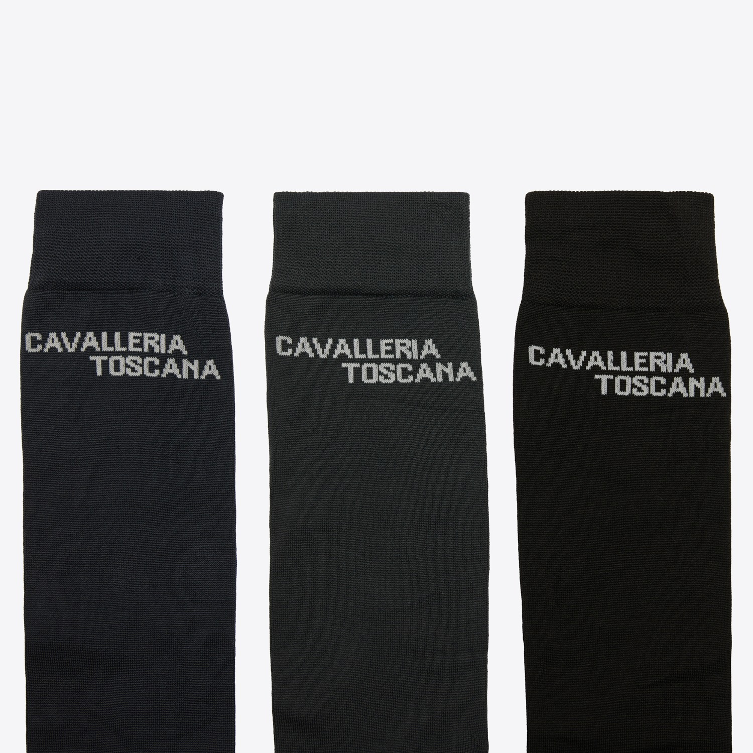 Cavalleria Toscana SS26 CT Jacquard Logo 3-Pack Socks