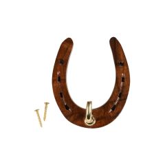 Crochet d&#39;écurie en bois pour fer à cheval HKM
