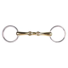 Q-essentials German Silver Double Jointed Loose Ring Snaffle