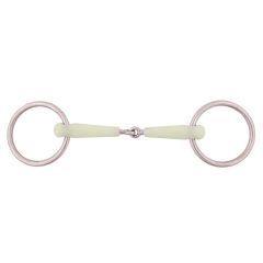 BR single jointed loose ring snaffle bit pony Apple Mouth 15 mm