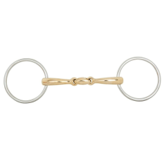 BR Double Jointed Loose Ring Snaffle Soft Contact 12 mm Ø 70 mm