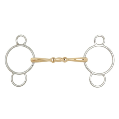 BR double-jointed Pessoa Soft Contact loose ring snaffle bit 14 mm