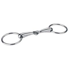Covalliero Single Jointed Hollow Loose Ring Snaffle