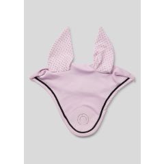 Montar SS26 Summer Fly Hood in perforated mesh softshell quality with Champagne Crystal Logo Cheeky Pink