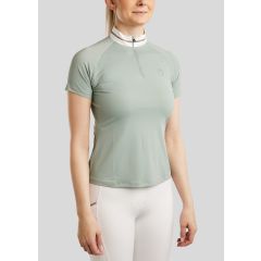 Montar SS26 MoLila SS chemise de concours à manches courtes avec ruban en cristal champagne et cristaux Turin