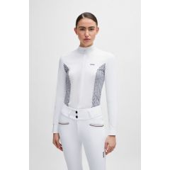 BOSS Equestrian FW'24 Chemise de concours Emma Pied-de-poule