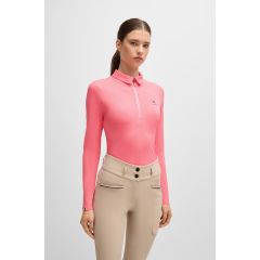 BOSS Equestrian SS25 T-shirt d'entraînement Chess Stripes